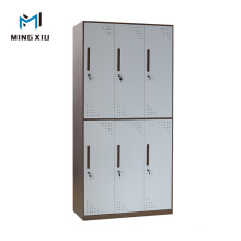 Mingxiu Manufacturers of Metal Lockers / 6 Door Steel Wardrobe